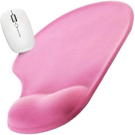 Musemåtte med gel, musemåtte med håndledsstøtte - med praktisk gel-håndledsstøtte - skridsikker gummibase, ergonomisk -Yx