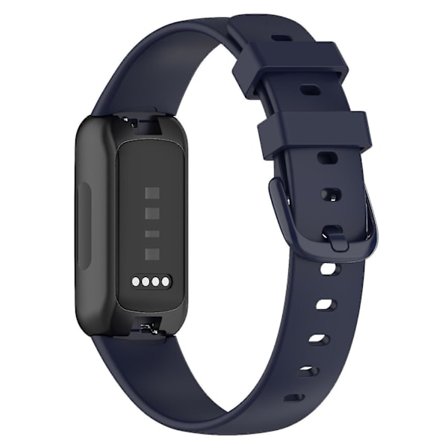 För Fitbit Inspire 3 Solid Silikon Watch Band Pin Buckle Wrist Strap Ersättning, Storlek: L