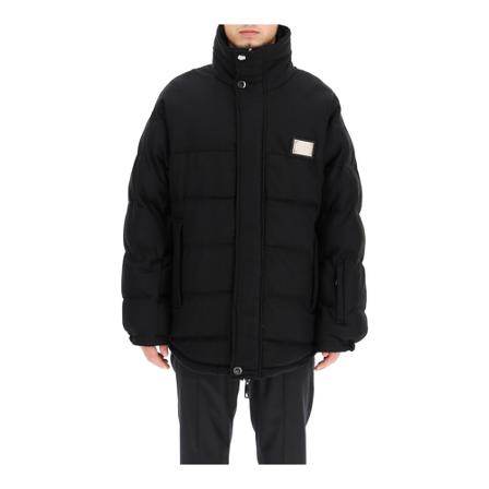 Dolce & Gabbana reversible wool jacket , Zwart , Heren , Maat: M