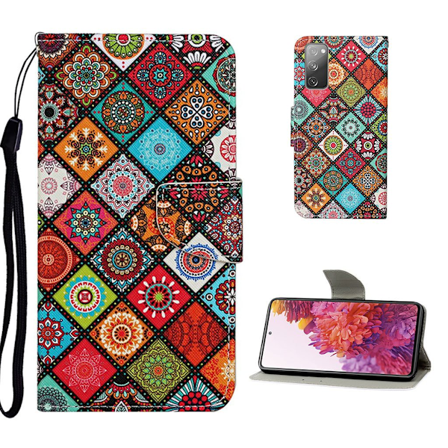 Wonderland Samsung Galaxy S20 FE 5G / Samsung Galaxy S20 FE flip kuoret - Mandala Kukka