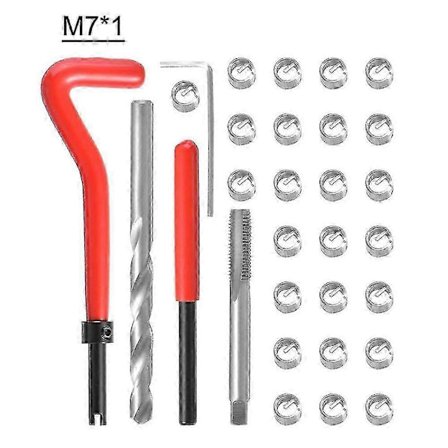 Metrinen kierteenkorjaussarja 25kpl M3 M4 M7 M9 M11 autoteollisuuteen M7X1