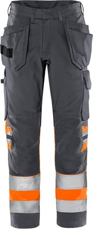 Fristads 2640 GPLU Arbetsbyxa varselorange/grå Varselorange/Grå, Kläder