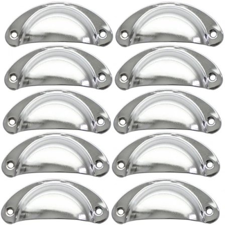 10-pak Vintage Skalformede Håndtag til Skuffer Skabe Møbler Køk