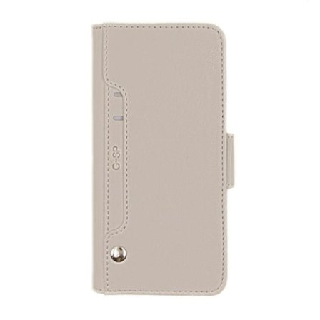 iPhone XR Flip Stand PU Leather Extra Card Wallet Case Grey