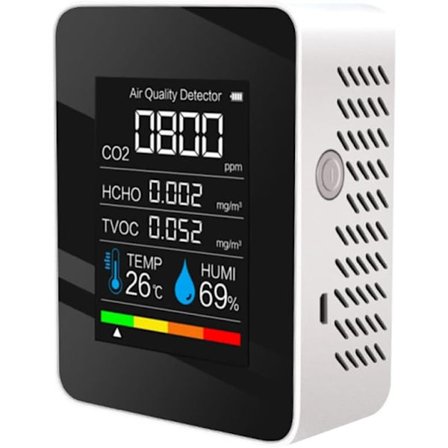 Ilmanlaatumittari - 5-in-1 Kannettava Älykäs Ilmanlaatumittari