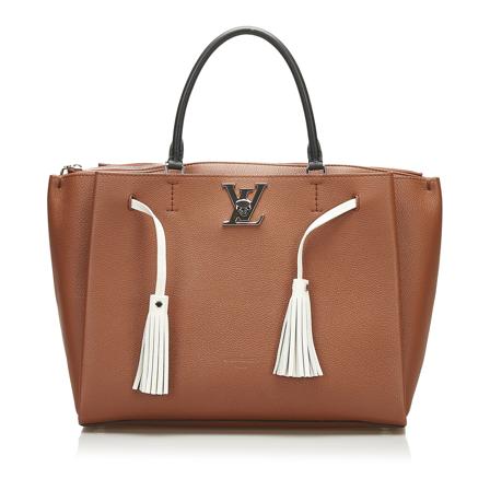 Louis Vuitton Vintage Lockmeto Leather Calf France Brun, Dame Vintage Tasker, Størrelse: ONE Size