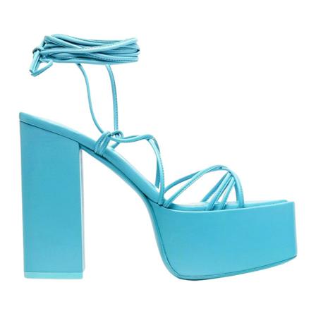 Paris Texas, Sandals Px 563 Xnpp 3 Blauw, Dames, Maat:40 EU,leer