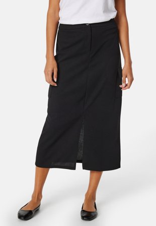 Pieces-Avelyn HW Midi Skirt-M