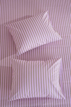 Jotex - Örngott 50x60 Cm 2-pack Ekologisk Lila/olivgrön SIMA - Köp Örngott hos Jotex