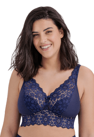 Miss Mary of Sweden Lace Dreams Bh Utan Bygel Dam Blå 95c