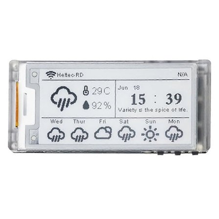2.13 Tommers E-Ink Skjerm Meshtastic LoRa for Esp32 E-Paper Monitor Devboard Bluetooth Prislapp IoT