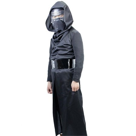 3-14 år Børn Teenagere Ben Solo Cosplay Kylo Ren Kostume Jumpsuit Jedi Robe Med maske Fancy Dress Up Outfits Sæt Gaver