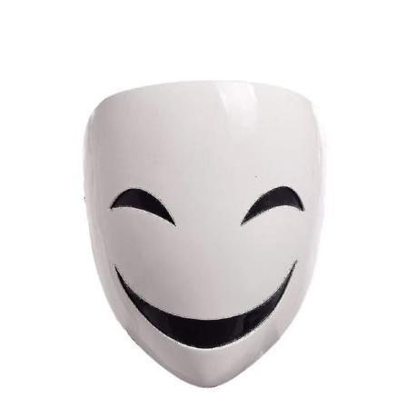 Anime Bullet Mask Cosplay-asu, rekvisiitta, Halloween-naamio, valkoinen