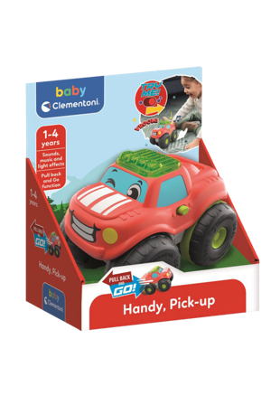 Clementoni Pick Up Pullback Car Babyleksaker Unisex Flerfärgad ONESIZE