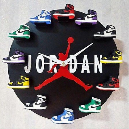 Home 30cm AJ1-12 Väggklocka, Urtavla för Hem Vardagsrum Kontor Kaffebar Dekor (JORDAN) (FMY)