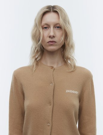 2NDDAY 2Nd Vinny Tt - Soft Wool Blend - Brown - L