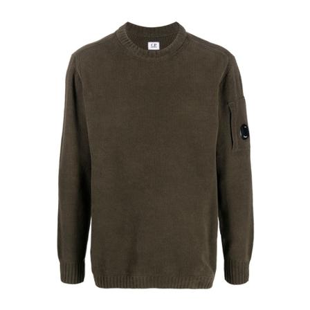 C.p. Company, Round-neck Knitwear Zielony, Mężczyzna, Rozmiar: XL
