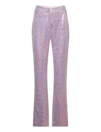Sequin Straight Pants Pink ROTATE Birger Christensen