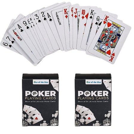 Mini Spillekort Poker Solitaire Spill 2-Pakk