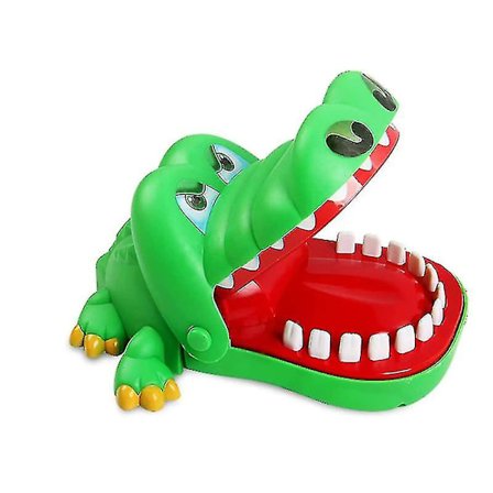 Krokodil leksak som biter handen