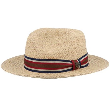 Balmoral - Beige straw Hatt - Raffia Natural Straw Traveller @ Hatstore