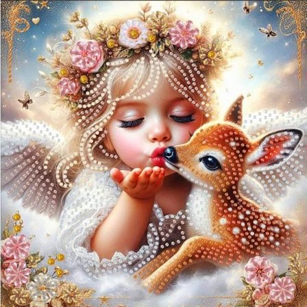 30x30cm Diamant Maleri DIY Håndlavet Rhinestone Sticker Kunstværk - YW00149