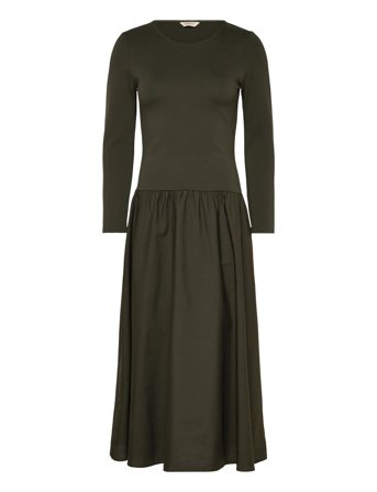 GANT | Midi Jersey Woven Combo Ls Dress | XL/XXL