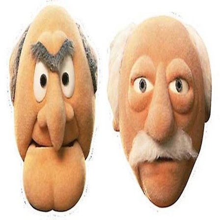 Statler og Waldorf Masker til Udklædning, Sæt med 2 (Muppet Show) (FMY)