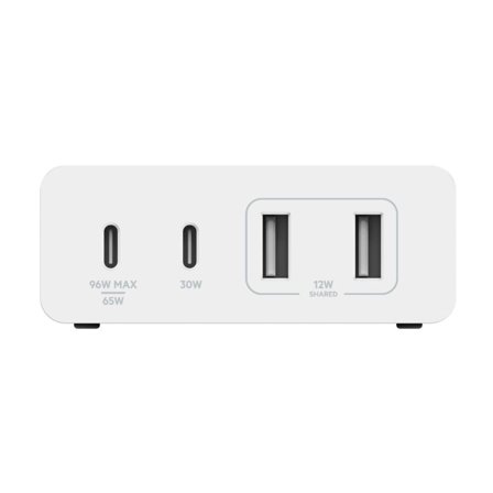 Belkin BOOST CHARGE GaN strømadapter - 2 x USB, 2 x USB-C - 108 watt