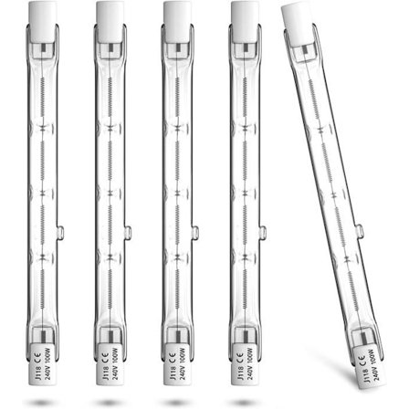 100W 118mm R7s Himmennettävä halogeenikynälamppu Lämmin valkoinen 2800K, 1500lm kohdevalo AC220-240V kodin valaistukseen jne