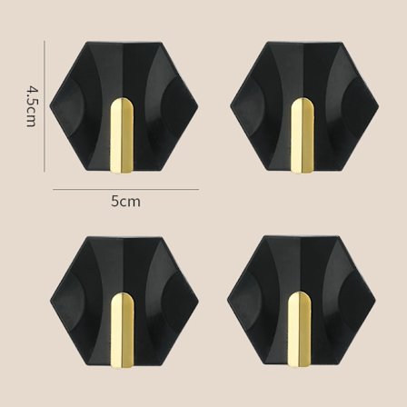 8 krokar, utan att borra, kreativa diamantkrokar, självhäftande krokar, su