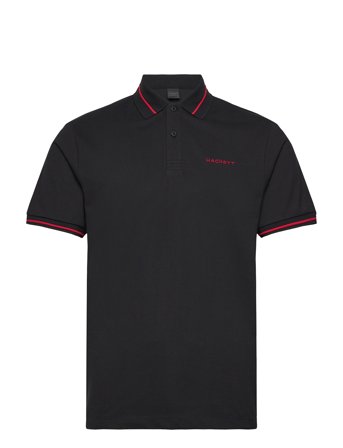 Hackett London Hs Tipped Polo - Black - M