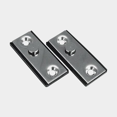 Herrajes para escaleras de baño Nuova Rade, acero inoxidable, herrajes macho, 2-pack