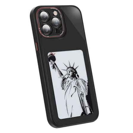iPhone 13 Pro Max -puhelimelle mukautettu kuvioitu puhelinkotelo 3-värinen E Ink -kotelonäyttösuojus