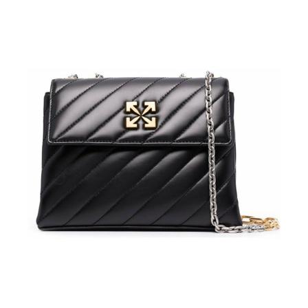 Off White, Shoulder Bags Zwart, Dames, Maat:ONE Size