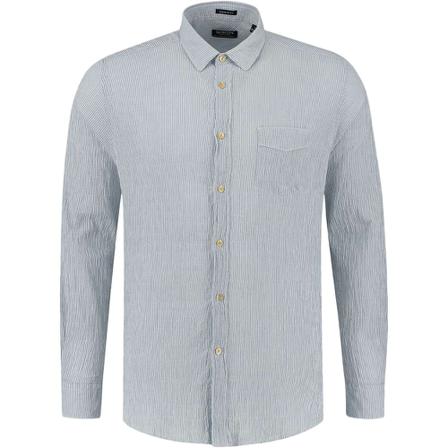 Dstrezzed Shirt regular collar lt. seersucker stripe Blå, Herre Skjorter