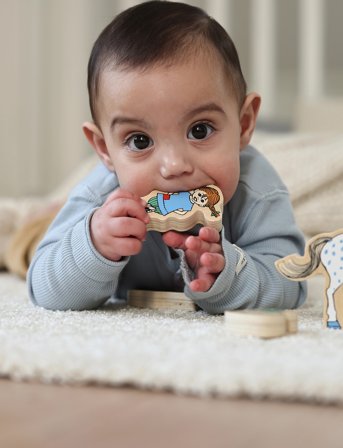 Micki Leksaker Pippi Figurer Trä - Multi/patterned - ONE SIZE