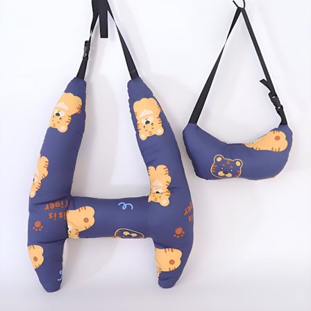 Åndbar Bomuld Bil Pude Bil Hovedstøtte med Pude og