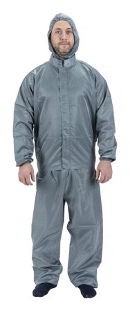 PELA 511520 Skyddsoverall grå, tvådelad M, Kläder