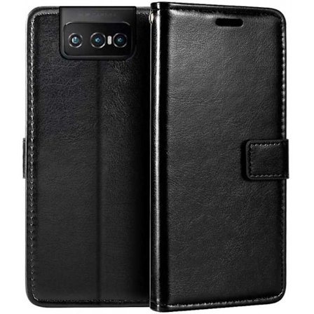 Zenfone 8 Flip Wallet Case PU-nahkainen 4-TASKKU