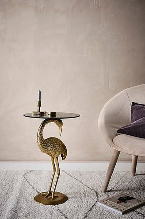 Jotex - Bijzettafel ø 40 Cm Zwart/messing Zwart/messing - GALAPAGOS - Koop Sidetables & bijzettafels bij Jotex