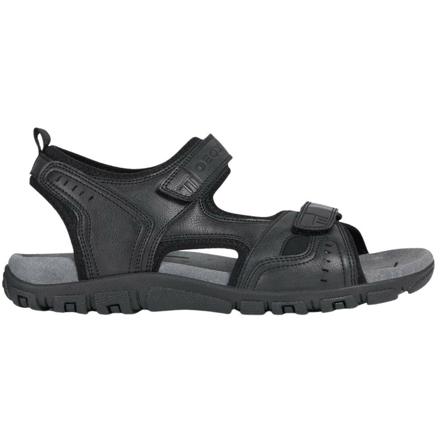 Geox, Flat Sandals Czarny, Mężczyzna, Rozmiar: 44 EU