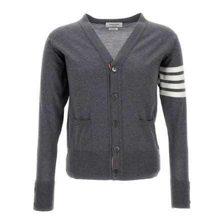 Thom Browne, Cardigans Szary, Mężczyzna, Rozmiar: M