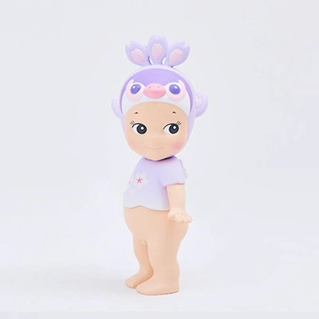 Sonny Angel Kirsebærblomstserie Natversion Sød Anime Figur Ornament Gavekollektion Kawaii Dukke Tegneseriefigur Legetøjsmodel Påfugl