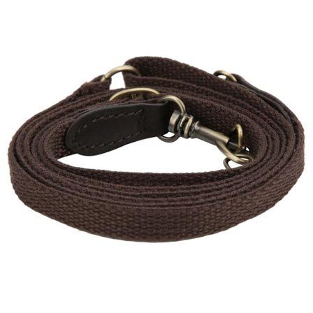 Justerbar axelrem i läder DIY Handväska Tillbehör Brun