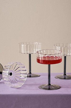 Jotex - Cocktailglas, 4 St. Transparent / grau - CAIO - Kaufe Gläser bei Jotex