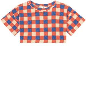 Wynken Orange Blanket Check T-shirt - Tops - 6 years - Red