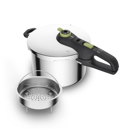 Tefal Secure Trendy tryckkokare inkl. ångkorg 6 liter | Matlagning > Kokkärl & Stekpannor > Tryckkokare | Bagaren och Kocken