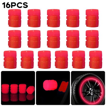 4-20 stk. Selvlysende Dekkventilhetter Bil Motorsykkel Glødende Ventilhette Bil Dekk Hjulnav Ventiler Dyser Dekor Tilbehør