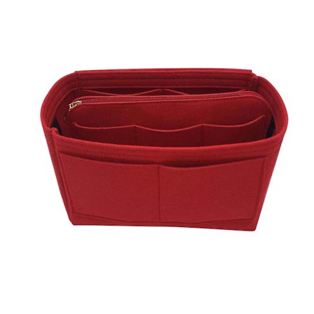 2023 New Best Discount Travel Organizer Handväska Filtväska Tote Liner Handväska Påse Insats Dam 3 storlekar Red